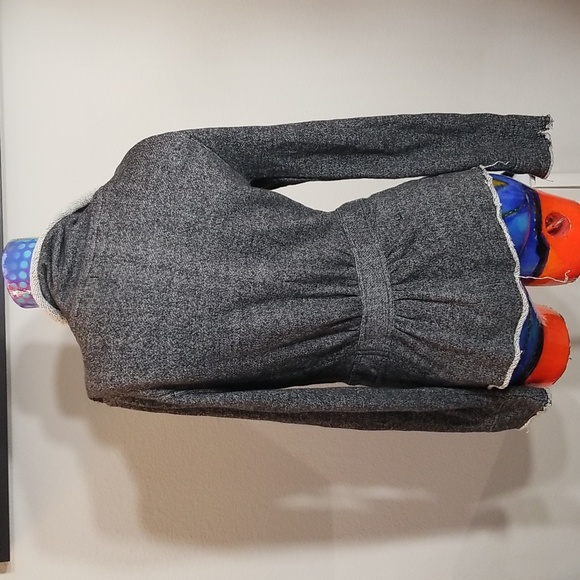 Blanc Noir Small Grey/ light grey stylish sweatshirt - Picture 4 of 10